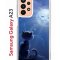 Чехол-накладка Samsung Galaxy A23 (630893) Kruche PRINT Лунный кот