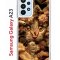 Чехол-накладка Samsung Galaxy A23 (630893) Kruche PRINT Котик с рыбками