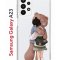 Чехол-накладка Samsung Galaxy A23 (630893) Kruche PRINT Девочка с мишкой