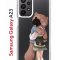 Чехол-накладка Samsung Galaxy A23 (630893) Kruche PRINT Девочка с мишкой