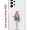 Чехол-накладка Samsung Galaxy A23 Kruche Print Fashion Girl