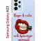 Чехол-накладка Samsung Galaxy A23 Kruche Print Red lipstick
