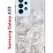 Чехол-накладка Samsung Galaxy A33 Kruche Print White roses