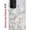 Чехол-накладка Samsung Galaxy A33 Kruche Print White roses