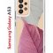 Чехол-накладка Samsung Galaxy A53 5G (630894) Kruche PRINT Pink and white