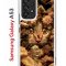 Чехол-накладка Samsung Galaxy A53 5G Kruche Print Котик с рыбками