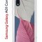 Чехол-накладка Samsung Galaxy A01 Core (593952) Kruche PRINT Pink and white