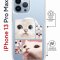 Чехол-накладка iPhone 13 Pro Max Kruche Magrope Print Коты