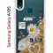 Чехол-накладка Samsung Galaxy A10S Kruche Print Крафтовые наклейки