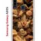 Чехол-накладка Samsung Galaxy A20S (588937) Kruche PRINT Котик с рыбками