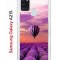 Чехол-накладка Samsung Galaxy A21S Kruche Print Лавандовый рай