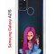 Чехол-накладка Samsung Galaxy A21S Kruche Print Pink Hair