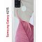 Чехол-накладка Samsung Galaxy A21S (587676) Kruche PRINT Pink and white