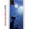 Чехол-накладка Samsung Galaxy A21S Kruche Print Лунный кот