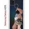 Чехол-накладка Samsung Galaxy A21S (587676) Kruche PRINT Девочка с мишкой