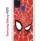 Чехол-накладка Samsung Galaxy A21S Kruche Print Человек-Паук красный