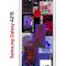 Чехол-накладка Samsung Galaxy A21S (587676) Kruche PRINT Стикеры Киберпанк