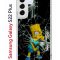 Чехол-накладка Samsung Galaxy S22 Plus Kruche Print Барт Симпсон