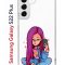 Чехол-накладка Samsung Galaxy S22 Plus (610634) Kruche PRINT Pink Hair