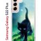 Чехол-накладка Samsung Galaxy S22 Plus Kruche Print Черный кот