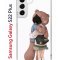 Чехол-накладка Samsung Galaxy S22 Plus (610634) Kruche PRINT Девочка с мишкой