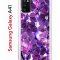 Чехол-накладка Samsung Galaxy A41 (587678) Kruche PRINT Purple leaves