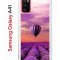 Чехол-накладка Samsung Galaxy A41 Kruche Print Лавандовый рай