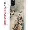 Чехол-накладка Samsung Galaxy A41 Kruche Print Белая роза