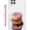 Чехол-накладка Samsung Galaxy A22 (606545) Kruche PRINT Donuts