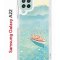 Чехол-накладка Samsung Galaxy A22/M22/M32 Kruche Print озеро цветов
