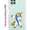 Чехол-накладка Samsung Galaxy A22 (606545) Kruche PRINT Единорожка