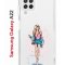 Чехол-накладка Samsung Galaxy A22/M22/M32 Kruche Print Fashion Girl