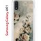 Чехол-накладка Samsung Galaxy A01/A015 (583858) Kruche PRINT Белая роза