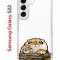 Чехол-накладка Samsung Galaxy S22 (610633) Kruche PRINT тигр первый снег