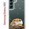 Чехол-накладка Samsung Galaxy S22 (610633) Kruche PRINT тигр первый снег