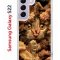 Чехол-накладка Samsung Galaxy S22 (610633) Kruche PRINT Котик с рыбками