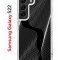 Чехол-накладка Samsung Galaxy S22 (610633) Kruche PRINT Line black