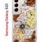 Чехол-накладка Samsung Galaxy S22 Kruche Print Ягоды и Цветы