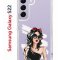 Чехол-накладка Samsung Galaxy S22 (610633) Kruche PRINT Фэшн леди