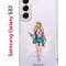 Чехол-накладка Samsung Galaxy S22 Kruche Print Fashion Girl
