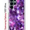 Чехол-накладка Samsung Galaxy S22 Ultra Kruche Print Purple leaves