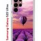 Чехол-накладка Samsung Galaxy S22 Ultra Kruche Print Лавандовый рай