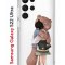 Чехол-накладка Samsung Galaxy S22 Ultra Kruche Print Девочка с мишкой
