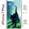 Чехол-накладка Apple iPhone 7 Plus (626142) Kruche PRINT Черный кот