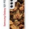 Чехол-накладка Samsung Galaxy S21 FE Kruche Print Котик с рыбками