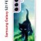 Чехол-накладка Samsung Galaxy S21 FE Kruche Print Черный кот