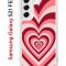 Чехол-накладка Samsung Galaxy S21 FE Kruche Print Сердце