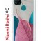 Чехол-накладка Xiaomi Redmi 9C Kruche Print Pink and white