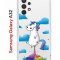 Чехол-накладка Samsung Galaxy A32 Kruche Print Flying Unicorn