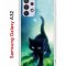 Чехол-накладка Samsung Galaxy A32 Kruche Print Черный кот